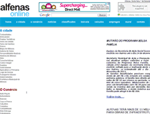 Tablet Screenshot of alfenasonline.com.br